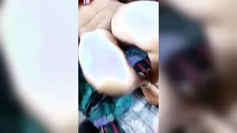 Married Woman Exposing Her Wet Pussy To Her Husband At Home