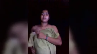 Bengali Girl Pressing Her Soft Boobs Alone In Bedroom At Home