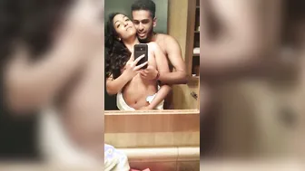Nri Couple Kissing Passionately And Groping In Their Bedroom