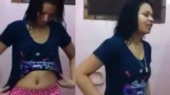 My GF Flashing Her Tits For Me In The Bathroom Mirror