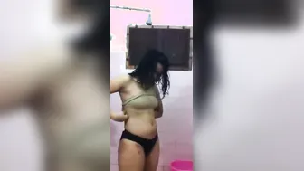My GF Flashing Her Tits For Me In The Bathroom Mirror