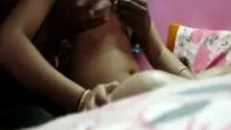 My Wife Massaging Her Big Indian Boobs Before We Have Sex