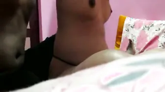 My Wife Massaging Her Big Indian Boobs Before We Have Sex