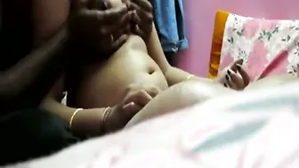 My Wife Massaging Her Big Indian Boobs Before We Have Sex