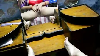 Horny Indian Wife Fingering Her Wet Pussy While I Watch Her