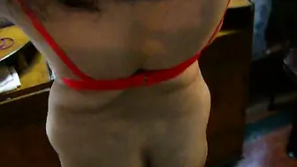 Shy GF Lifting Shirt Revealing Sexy Bra Underneath