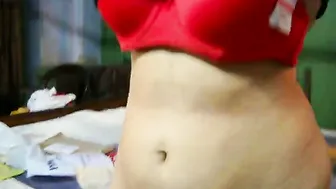 Shy GF Lifting Shirt Revealing Sexy Bra Underneath