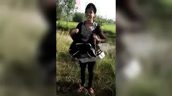Adventurous Gf Flashing Outdoors Risking Getting Caught By Anyone