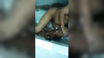 Naughty Wife Tempting My Best Friend During Late Night Bathing