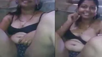 My GF Spreading Wide Showing Me How Wet She Is Already