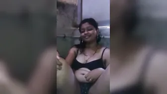 My GF Spreading Wide Showing Me How Wet She Is Already
