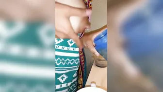 GF Squeezing Her Tits Begging For More Attention Again