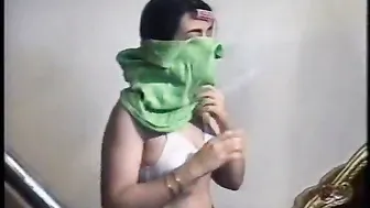 College GF Getting Dressed After Morning Sex Session
