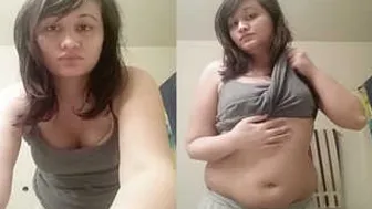 Cute Babe Slowly Undressing Revealing Perfect Body On Camera