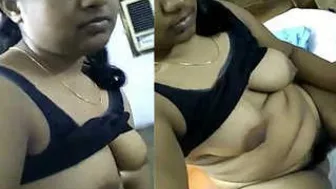 Indian GF Spreading Wide And Showing Her Tits And Pussy