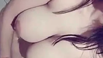 Busty Indian Babe Grabbing And Squeezing Her Huge Soft Boobs Hard