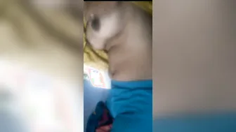 Horny Guy Sucking And Licking His GFs Big Soft Boobs Hard