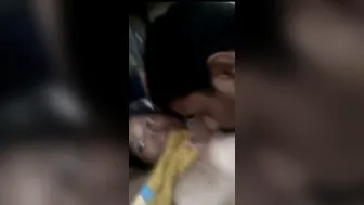 Horny Guy Sucking And Licking His GFs Big Soft Boobs Hard