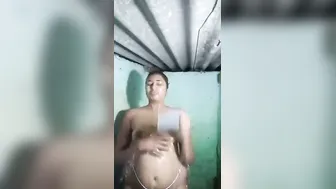 Indian Babe Stripping Naked After Hot Bath Showing Off Her Body