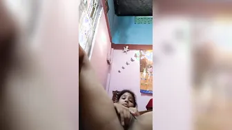 Married Desi Wife Touching Herself With Naughty Expressions Alone