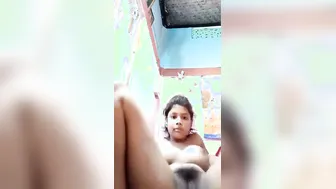 Married Desi Wife Touching Herself With Naughty Expressions Alone