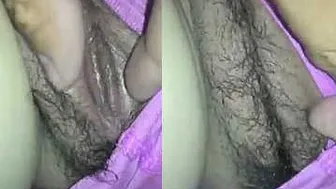 Desi Wife Spreading Legs Wide Getting Her Pussy Fingered At Home