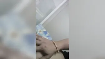 Horny Babe Sucking Her Own Big Tits Playing With Her Nipples