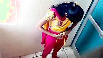 Naughty Desi Teen Bathing Alone Touching Herself In Bathroom