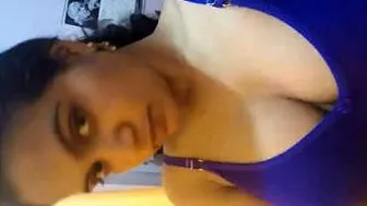 Naughty Aunty Sucking And Licking Her Own Huge Desi Melons