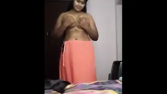 Married Aunty In Nighty Slowly Undressing Revealing Naked Curves