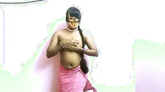 South Indian Wife Teasing With Towel Before Dropping It All