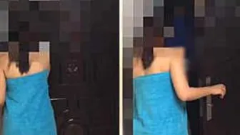 My Wife Dropped Her Towel For Delivery Boy Caught On Camera
