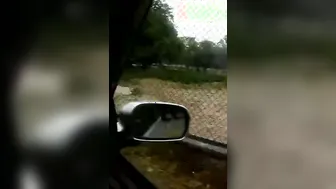 Bengali Wife Pressing Her Big Boobs Inside Car With Her Lover