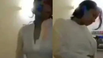 Desi College GF Slowly Stripping Naked In Her Bedroom
