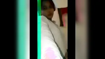 Desi College GF Slowly Stripping Naked In Her Bedroom