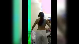 Desi College GF Slowly Stripping Naked In Her Bedroom
