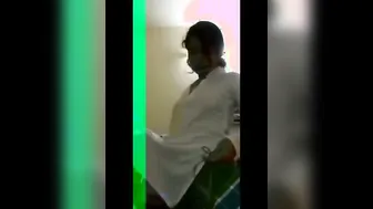 Desi College GF Slowly Stripping Naked In Her Bedroom