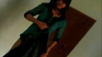 Cute GF Squeezing Her Soft Natural Boobs For The Camera