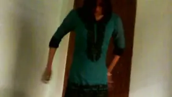 Cute GF Squeezing Her Soft Natural Boobs For The Camera