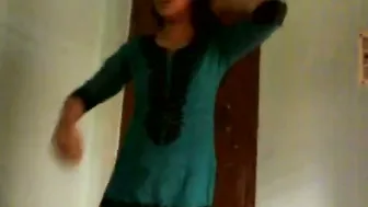 Cute GF Squeezing Her Soft Natural Boobs For The Camera