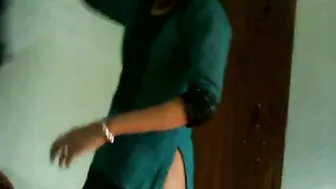 Cute GF Squeezing Her Soft Natural Boobs For The Camera