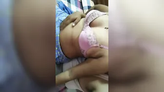 Desi Wife Teasing In Her Bra Before Getting Fucked By Husband