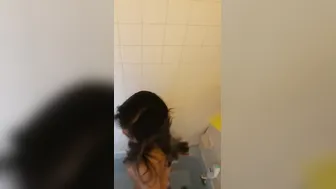 Young Desi Babe Caught Naked While Bathing In The Bathroom