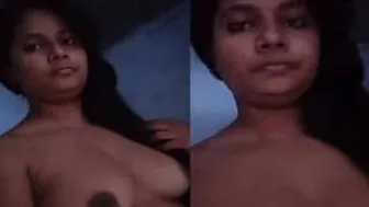 Cute Girl From Bihar Filming Herself Naked In Her Bedroom