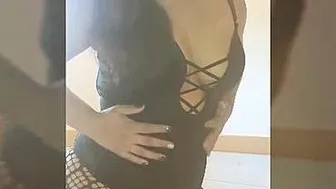 Seductive Wife Teasing And Stripping Bare For Swinging Tonight