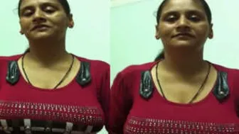 Horny Aunty Playing With Her Huge Boobs On Private Video Call