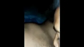 GF Rubbing And Tasting Her Freshly Shaved Tight Pussy