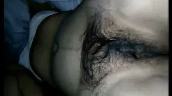 Wife Getting Naked Exposing Her Body And Hairy Bush For Camera