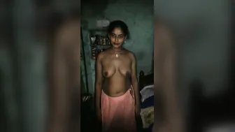 Village Housewife Filmed Topless By Her Secret Lover At Home