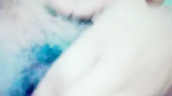 Slutty Babe Fingering Her Wet Pussy And Squeezing Her Tits